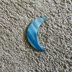 Blue Lace Agate Crescent Moon